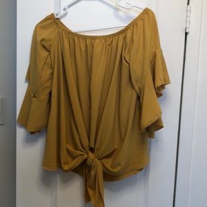 Off the shoulder flowy top